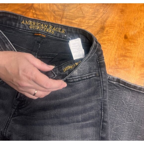 American Eagle Men's 28x32 360 Extreme Flex Slim Fit Denim Blue Jeans - Picture 4 of 8